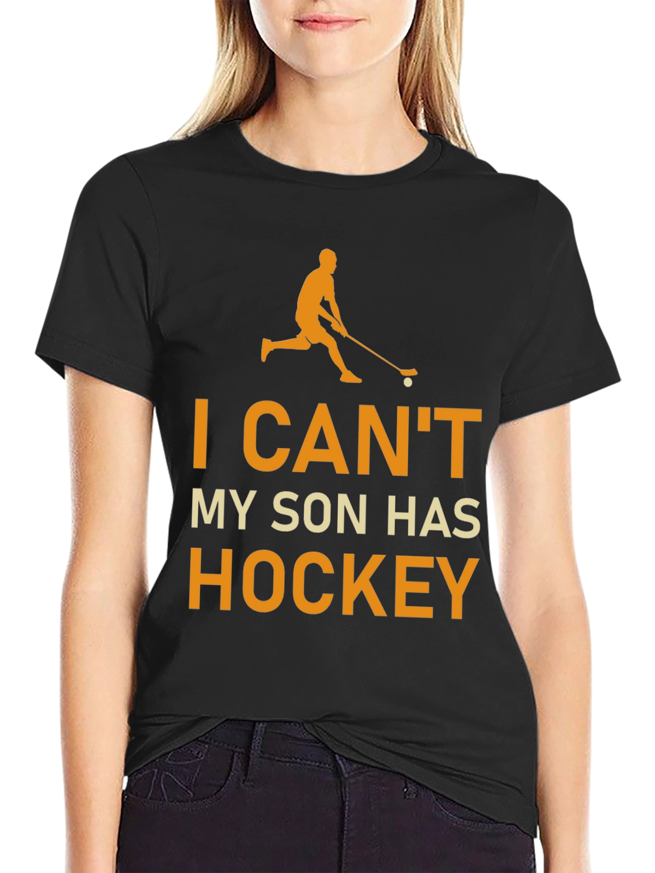 Hockey Dad T-Shirt - I Cant My Son Has Hockey