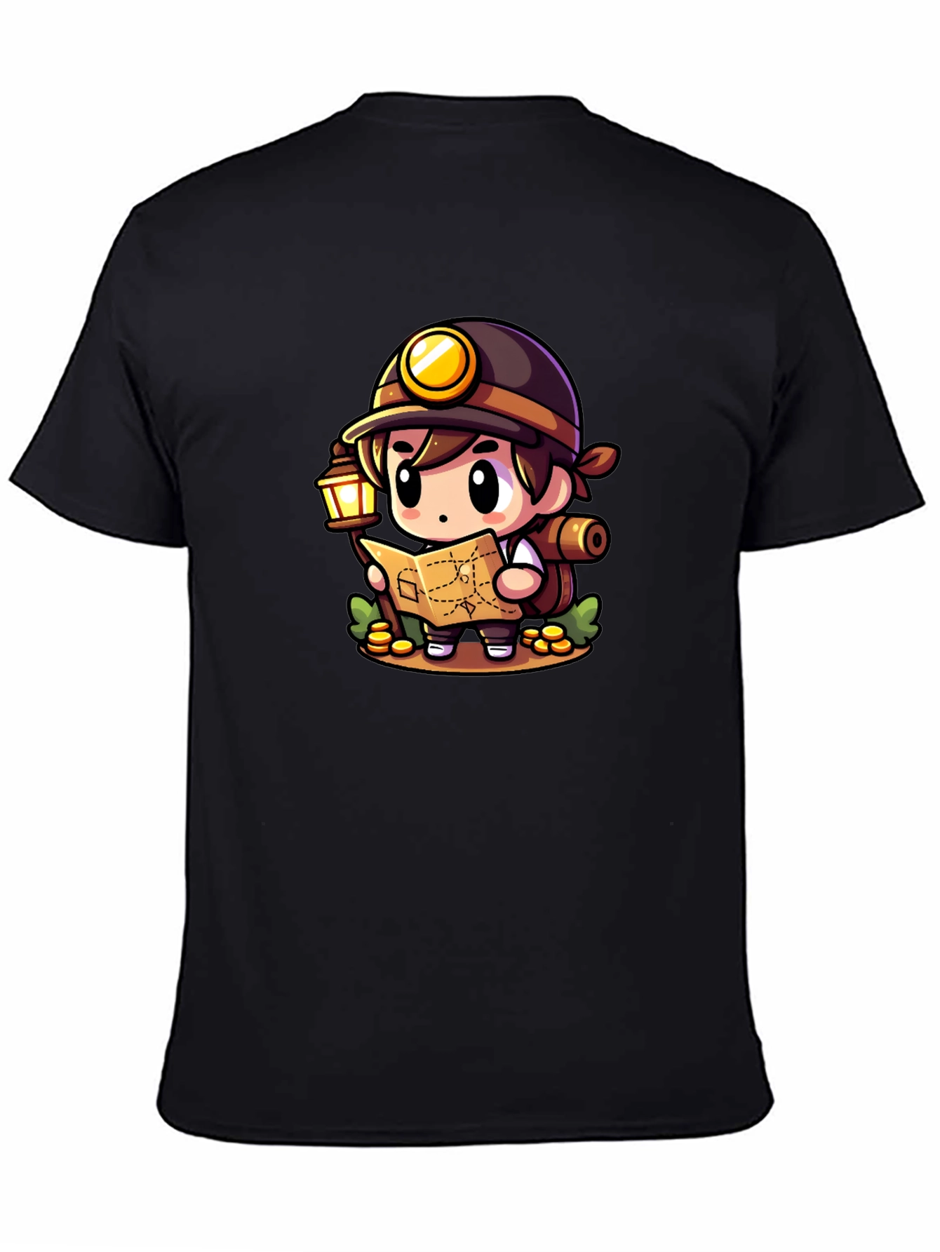Miner Adventurer Graphic Tee - Black