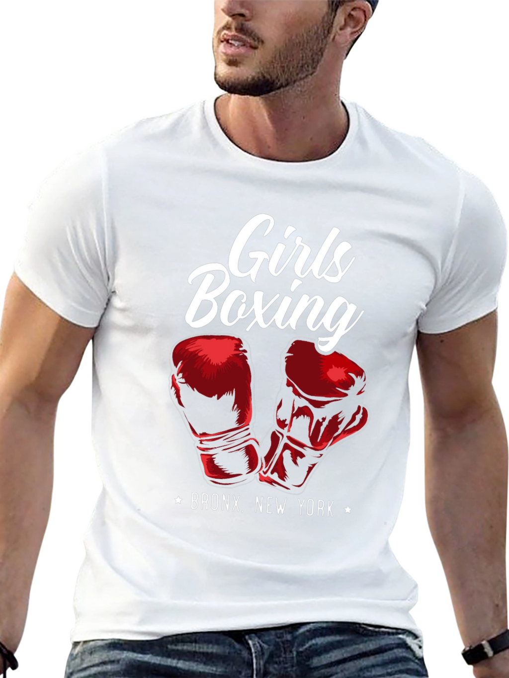 Girls Boxing Bronx New York T-Shirt