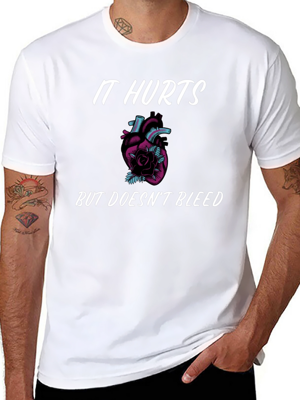 It Hurts But Doesnt Bleed Graphic Tee