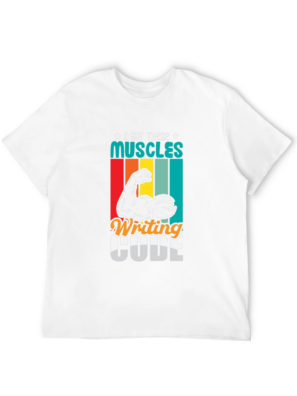 Code Muscles Black Graphic Tee