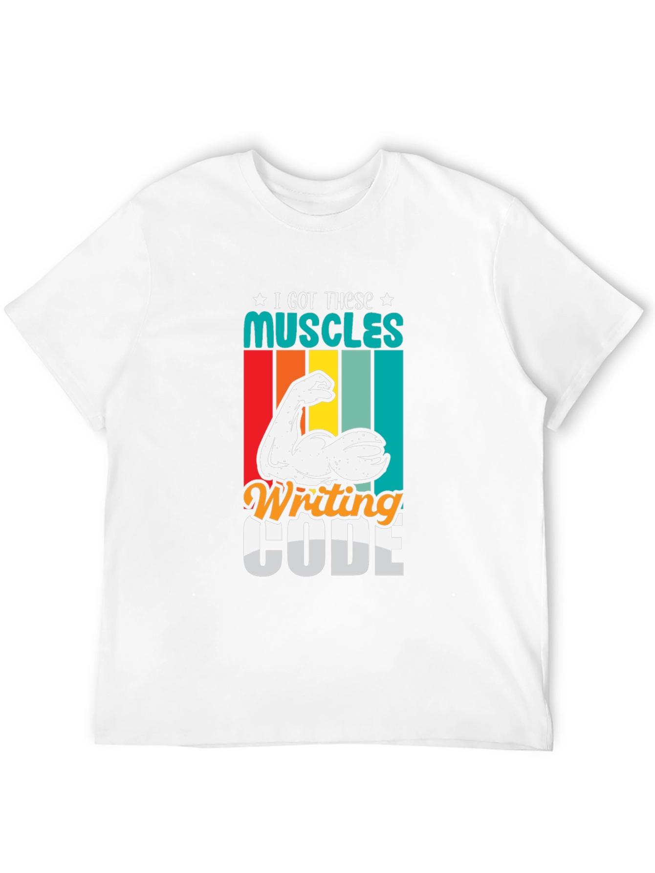 Code Muscles Black Graphic Tee