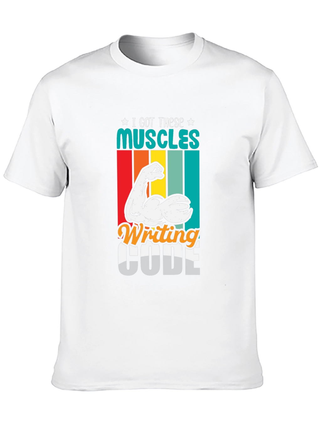Code Muscles Black Graphic Tee