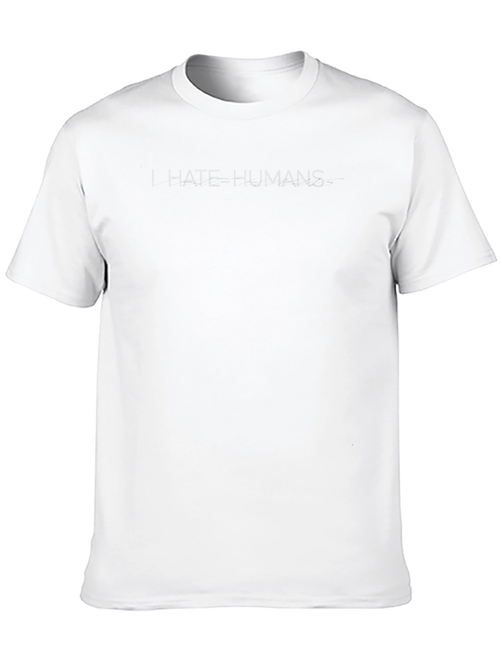 I Hate Humans Graphic Tee - Black Cotton T-Shirt
