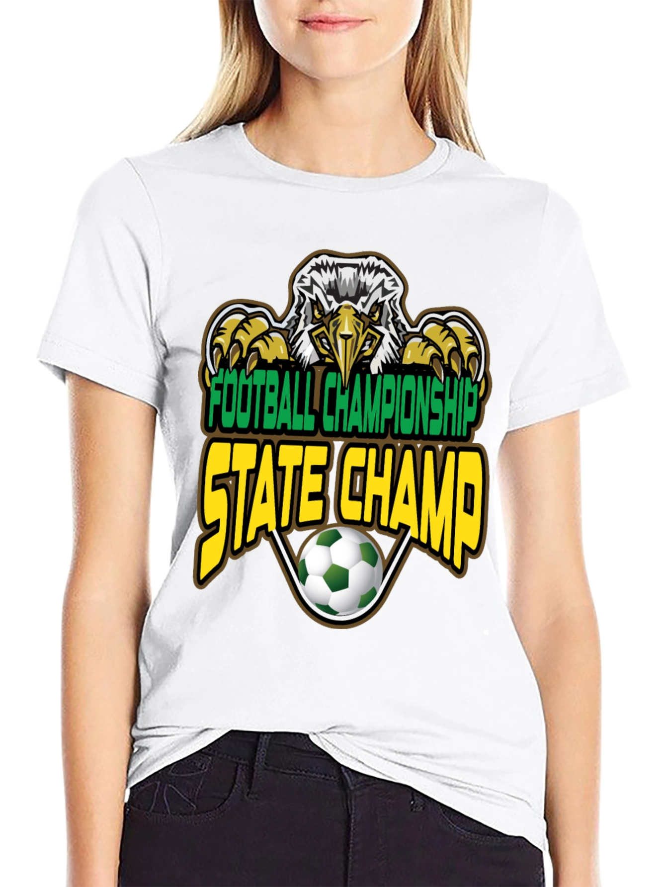 Football Championship State Champ Eagle T-Shirt