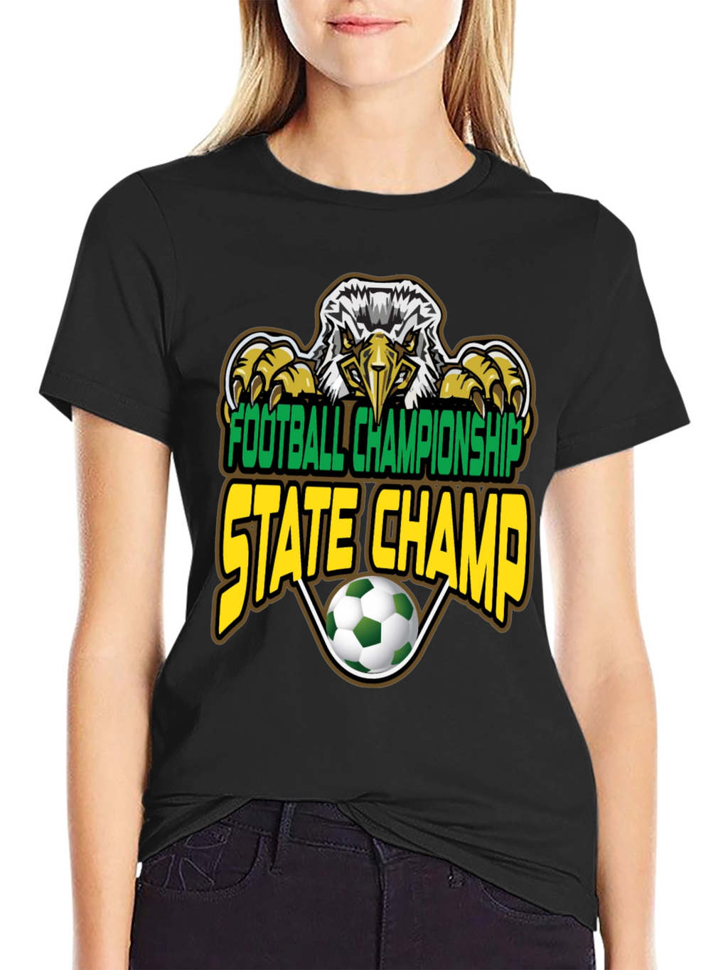 Football Championship State Champ Eagle T-Shirt