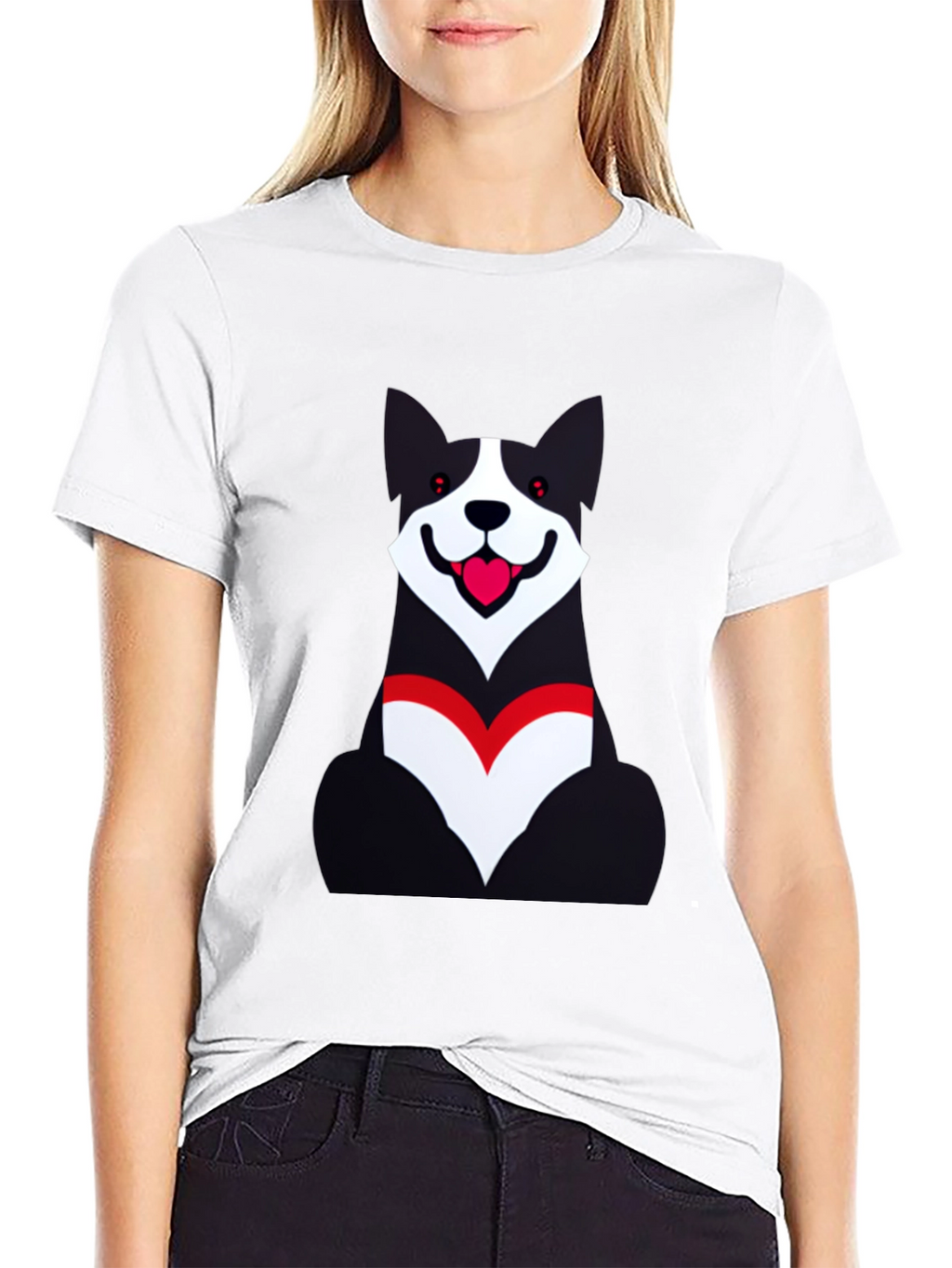 Dog Graphic Black T-Shirt - Unisex Casual Wear