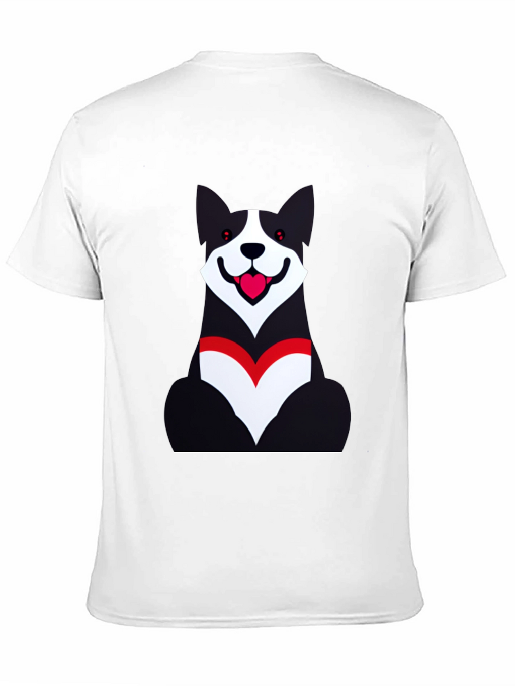 Dog Graphic Black T-Shirt - Unisex Casual Wear