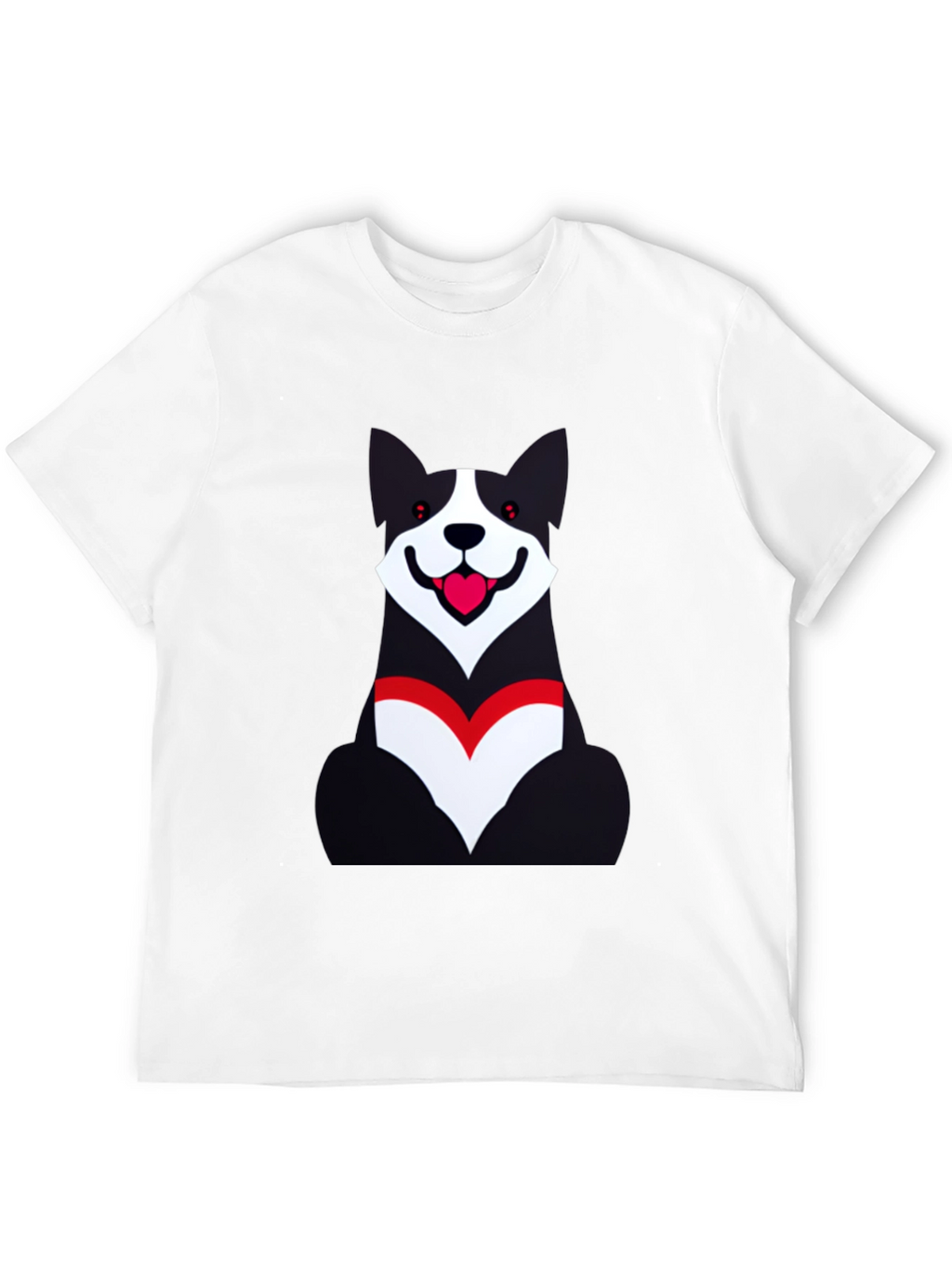 Dog Graphic Black T-Shirt - Unisex Casual Wear