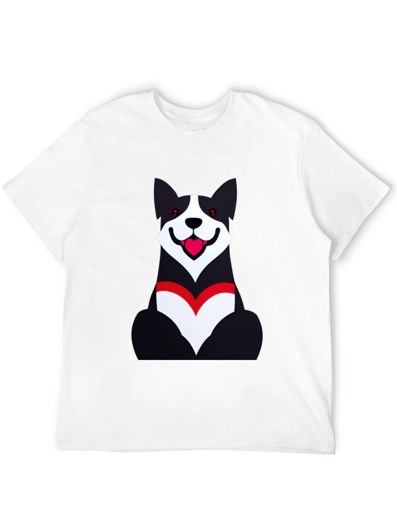 Dog Graphic Black T-Shirt - Unisex Casual Wear