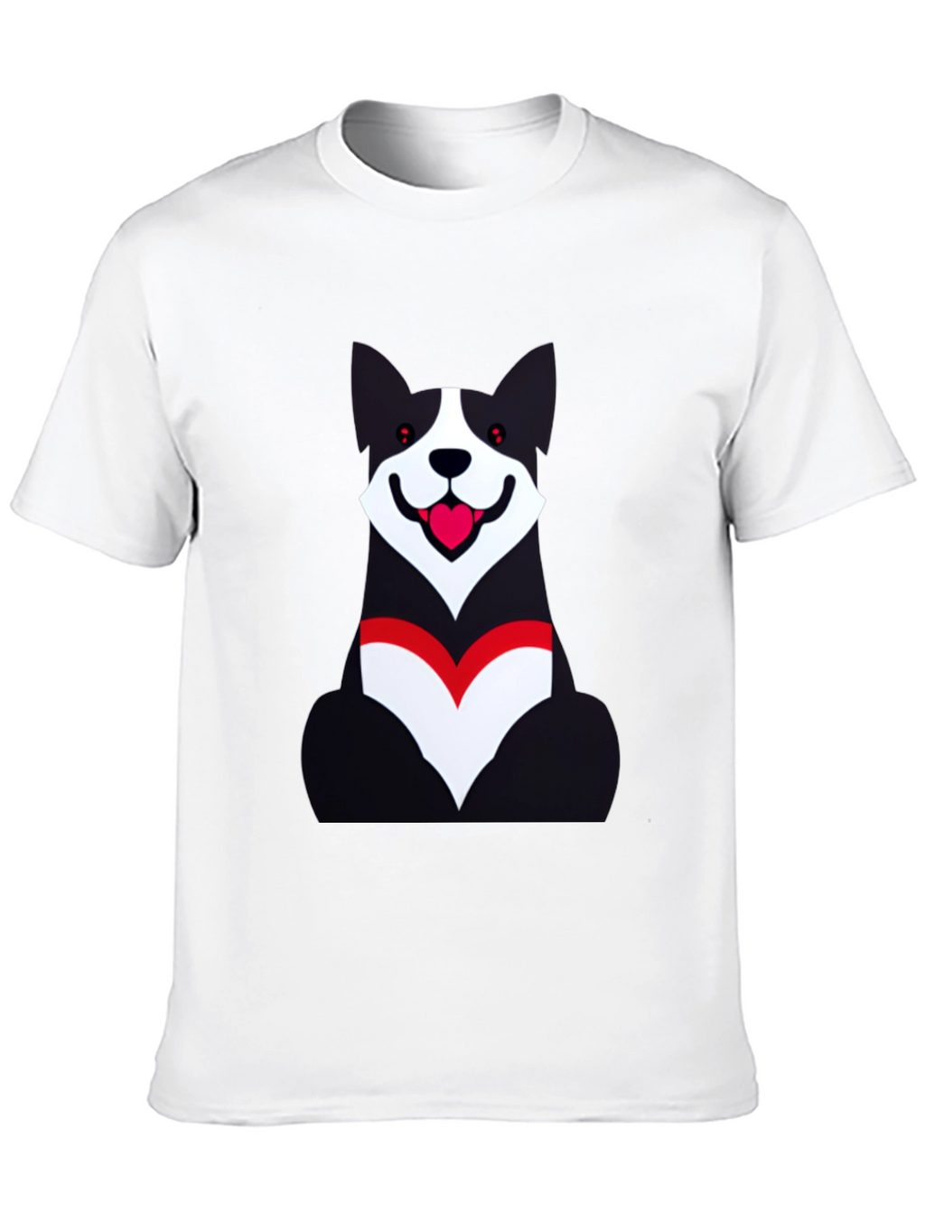 Dog Graphic Black T-Shirt - Unisex Casual Wear