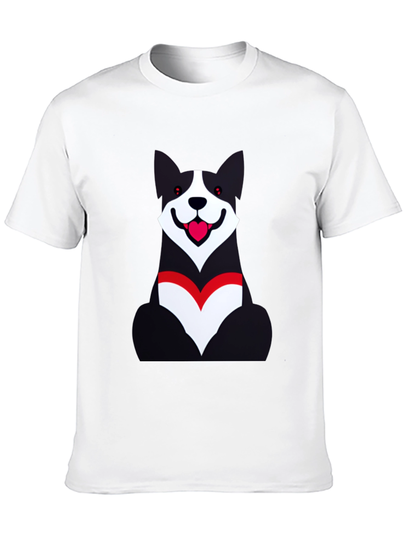 Dog Graphic Black T-Shirt - Unisex Casual Wear