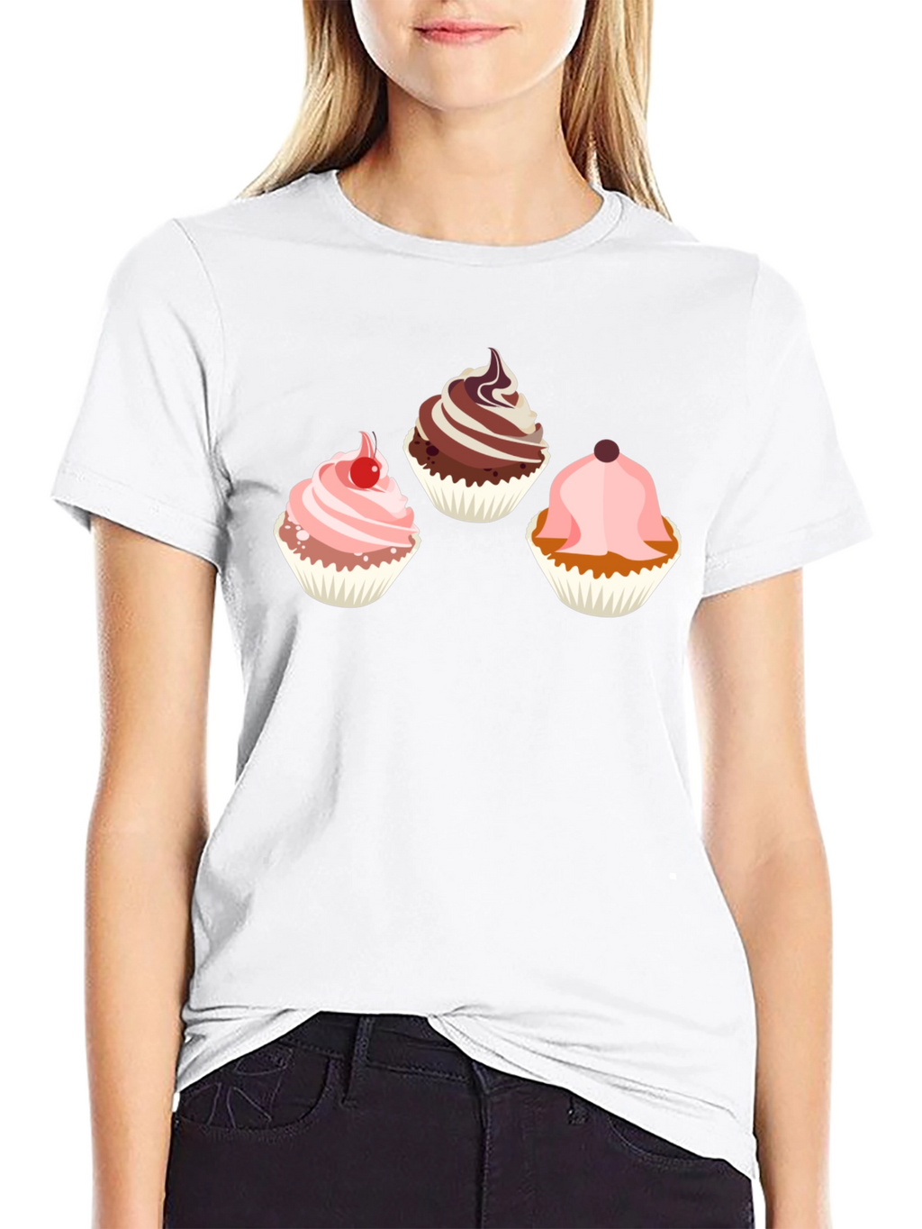 Cupcake Graphic Tee - Sweet Treat Design