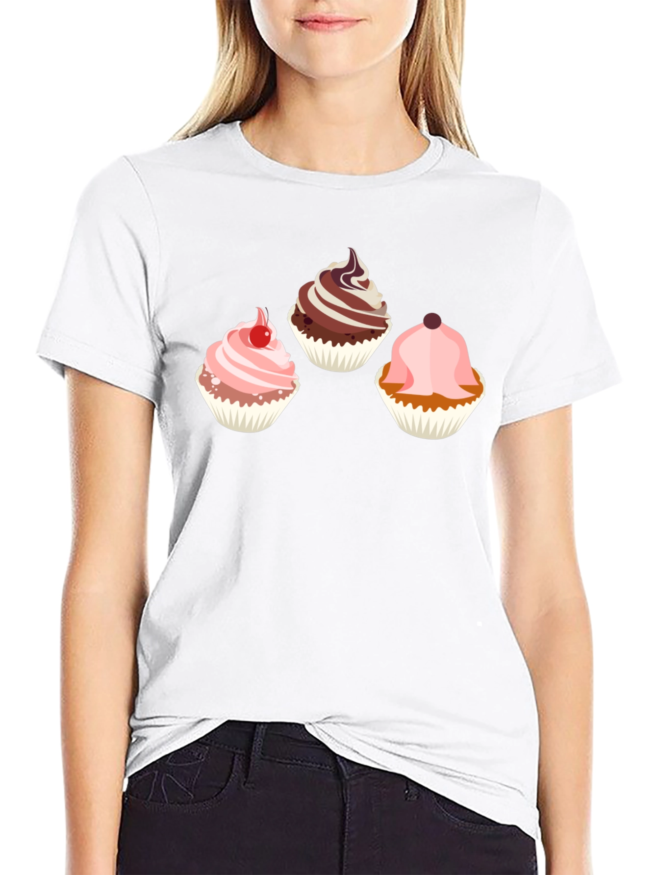 Cupcake Graphic Tee - Sweet Treat Design