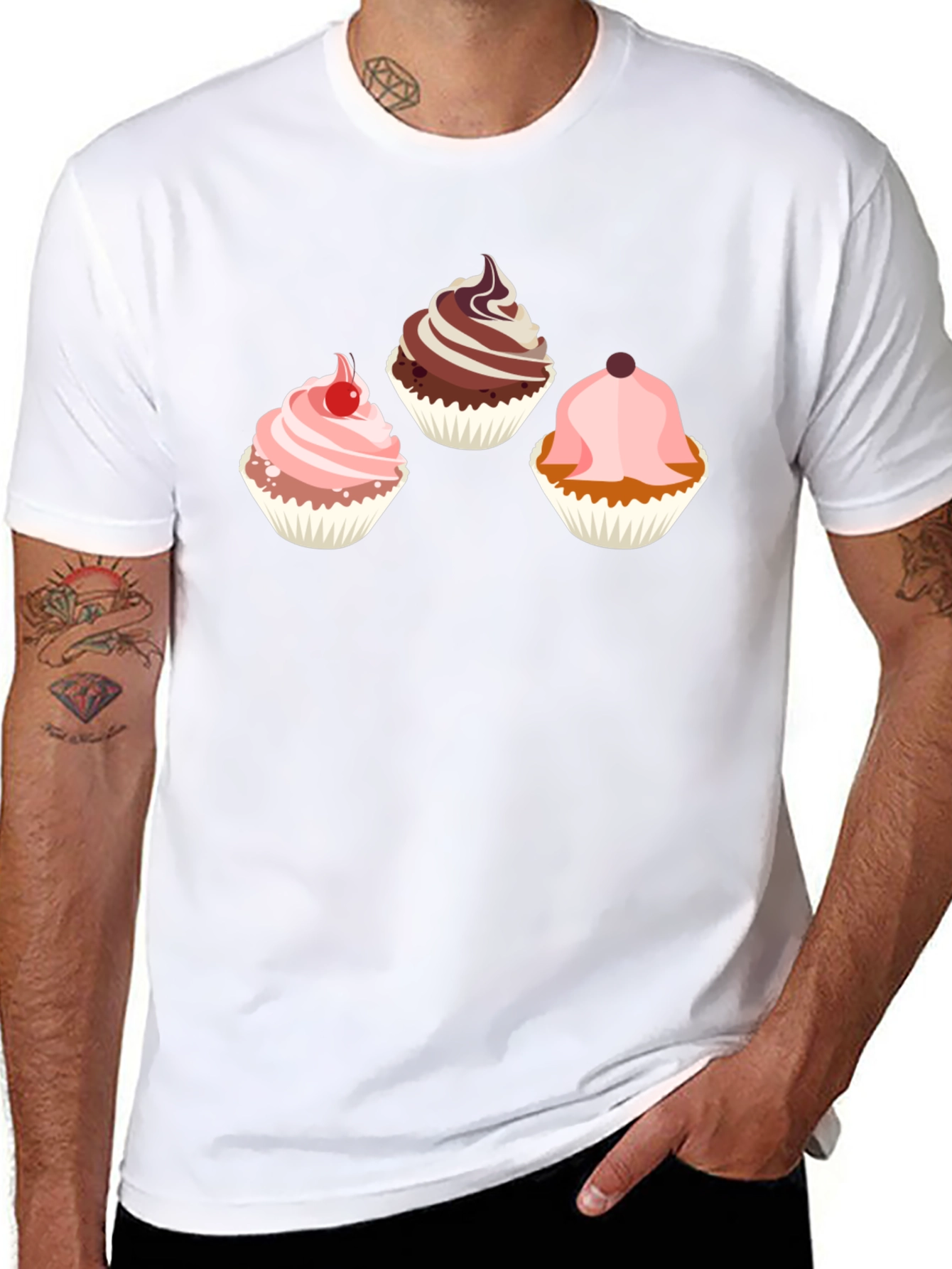 Cupcake Graphic Tee - Sweet Treat Design
