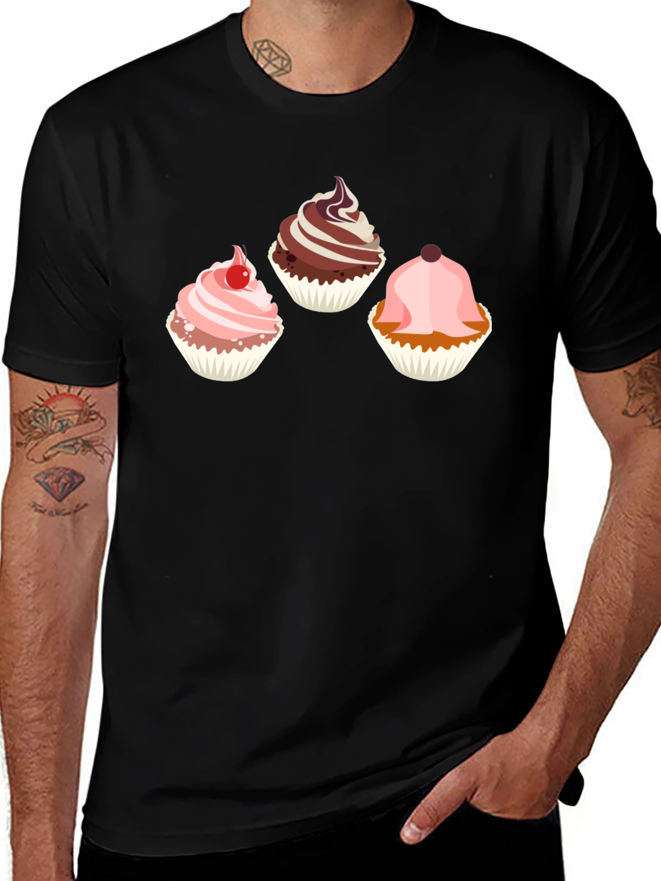 Cupcake Graphic Tee - Sweet Treat Design