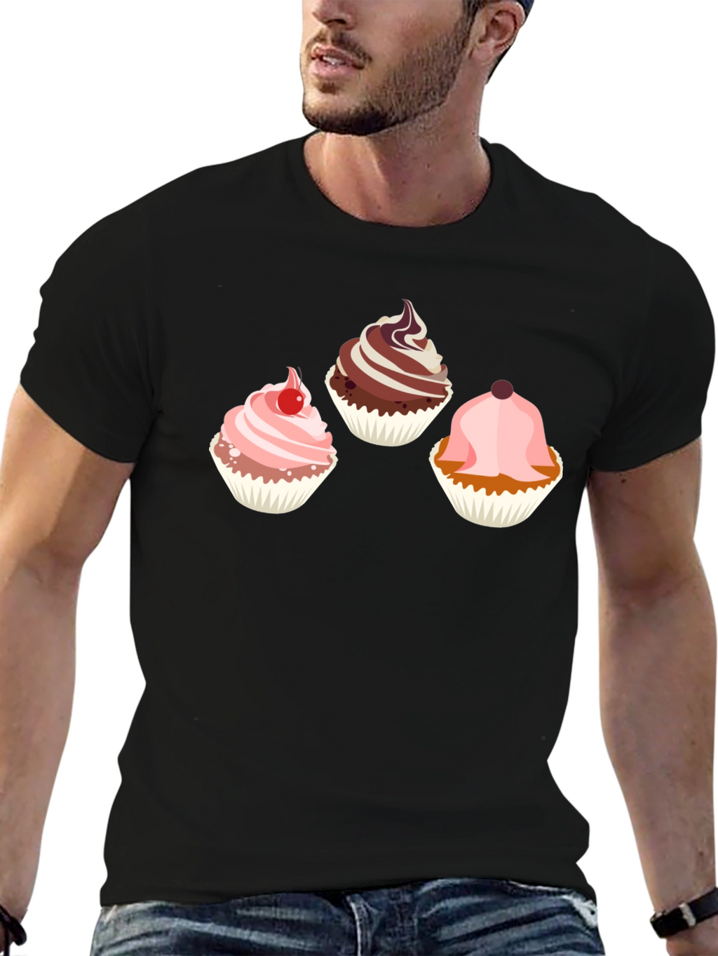Cupcake Graphic Tee - Sweet Treat Design