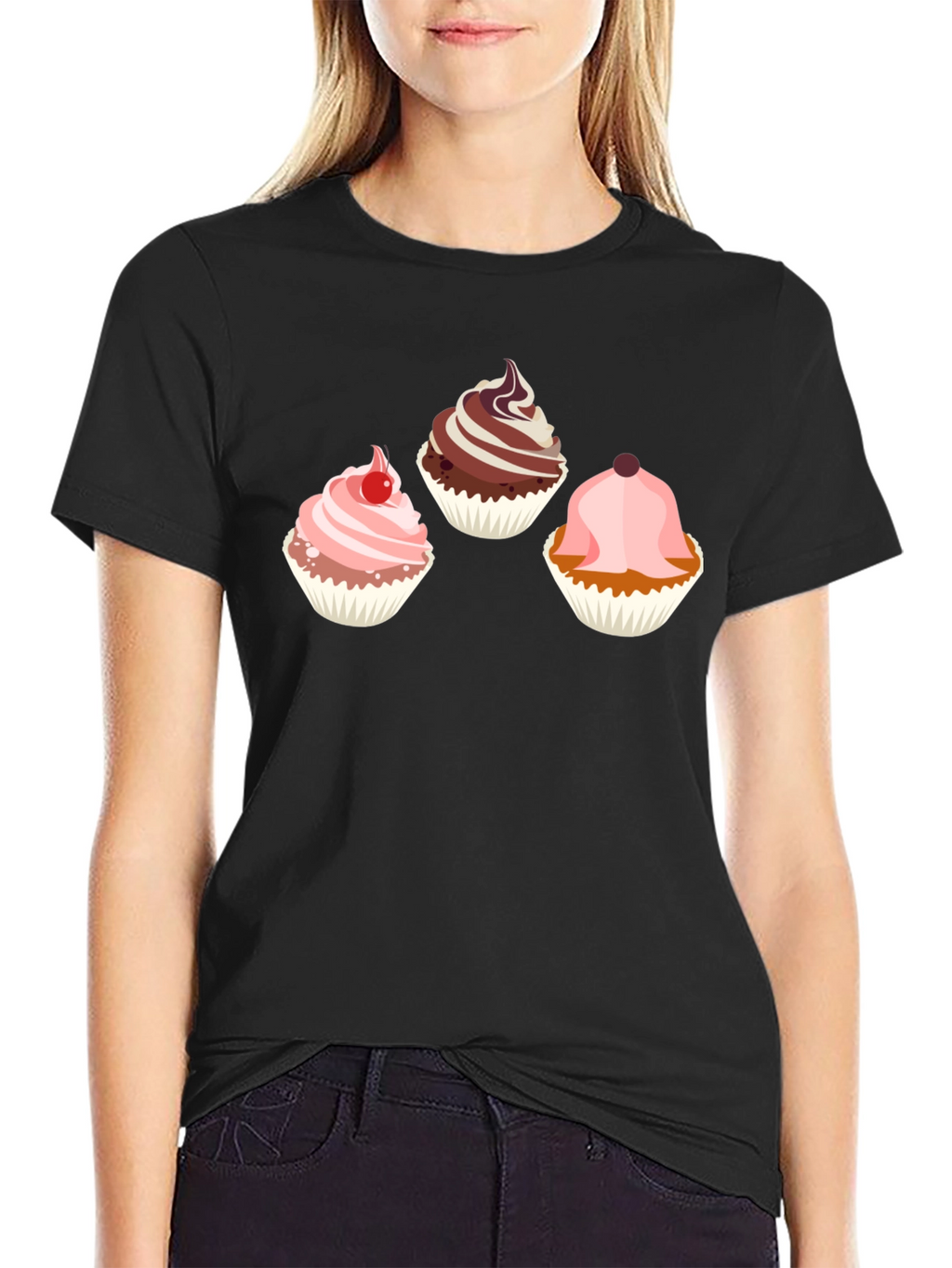 Cupcake Graphic Tee - Sweet Treat Design