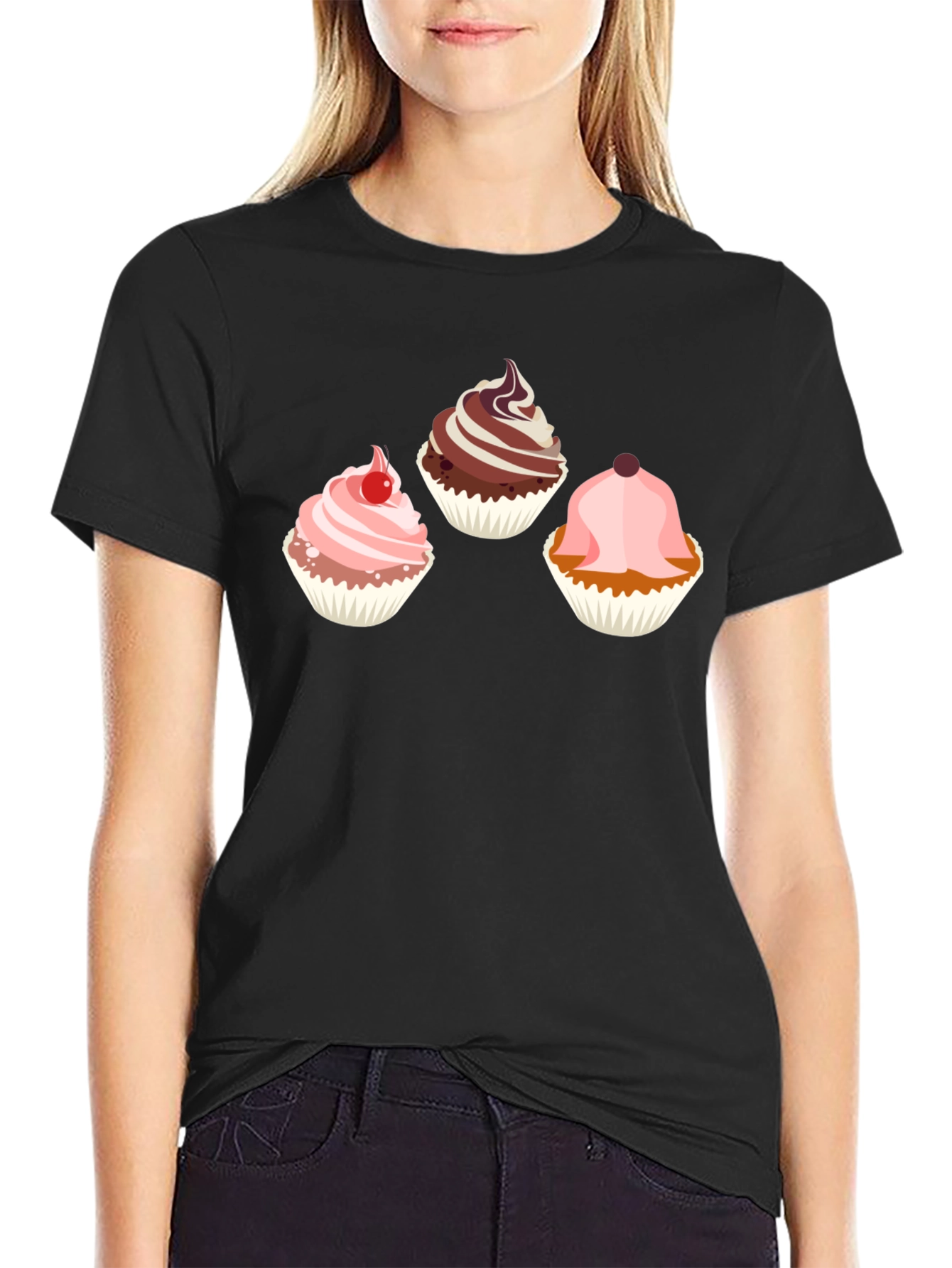 Cupcake Graphic Tee - Sweet Treat Design