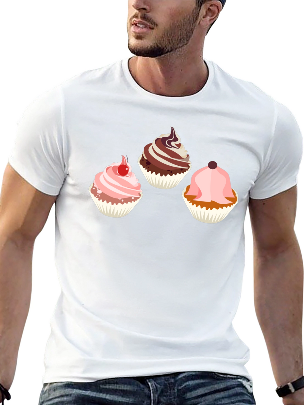 Cupcake Graphic Tee - Sweet Treat Design