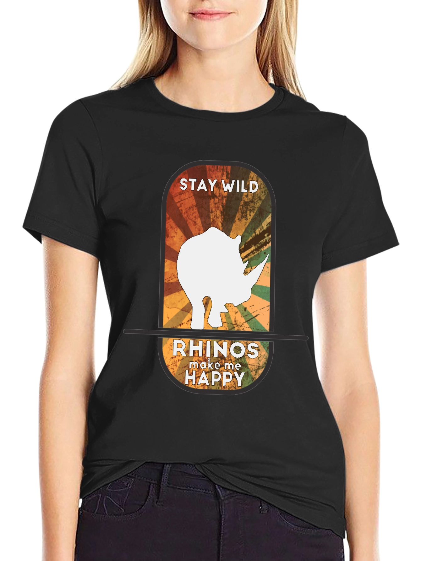 Stay Wild Rhinos Graphic Tee