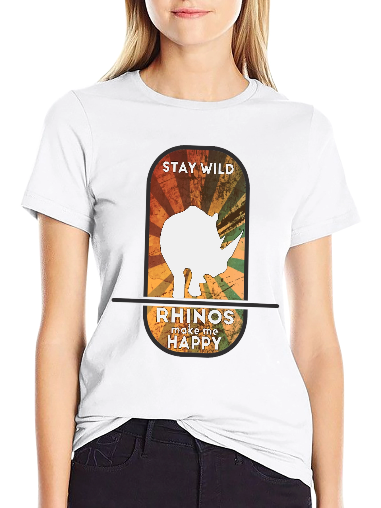 Stay Wild Rhinos Graphic Tee