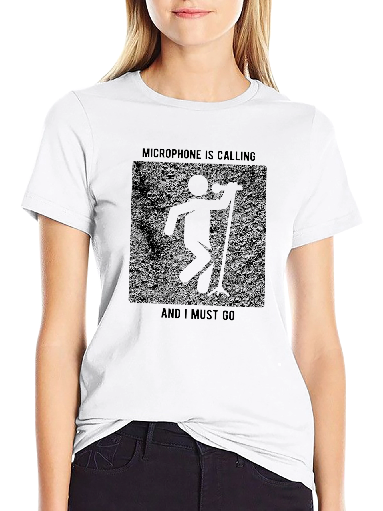Microphone Calling T-Shirt - Singer Musician Tee