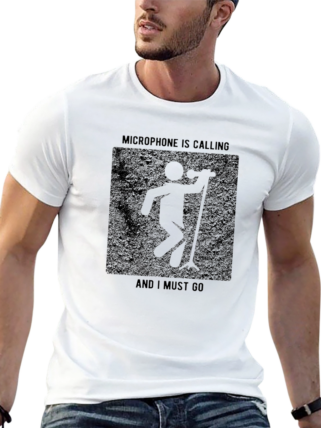 Microphone Calling T-Shirt - Singer Musician Tee