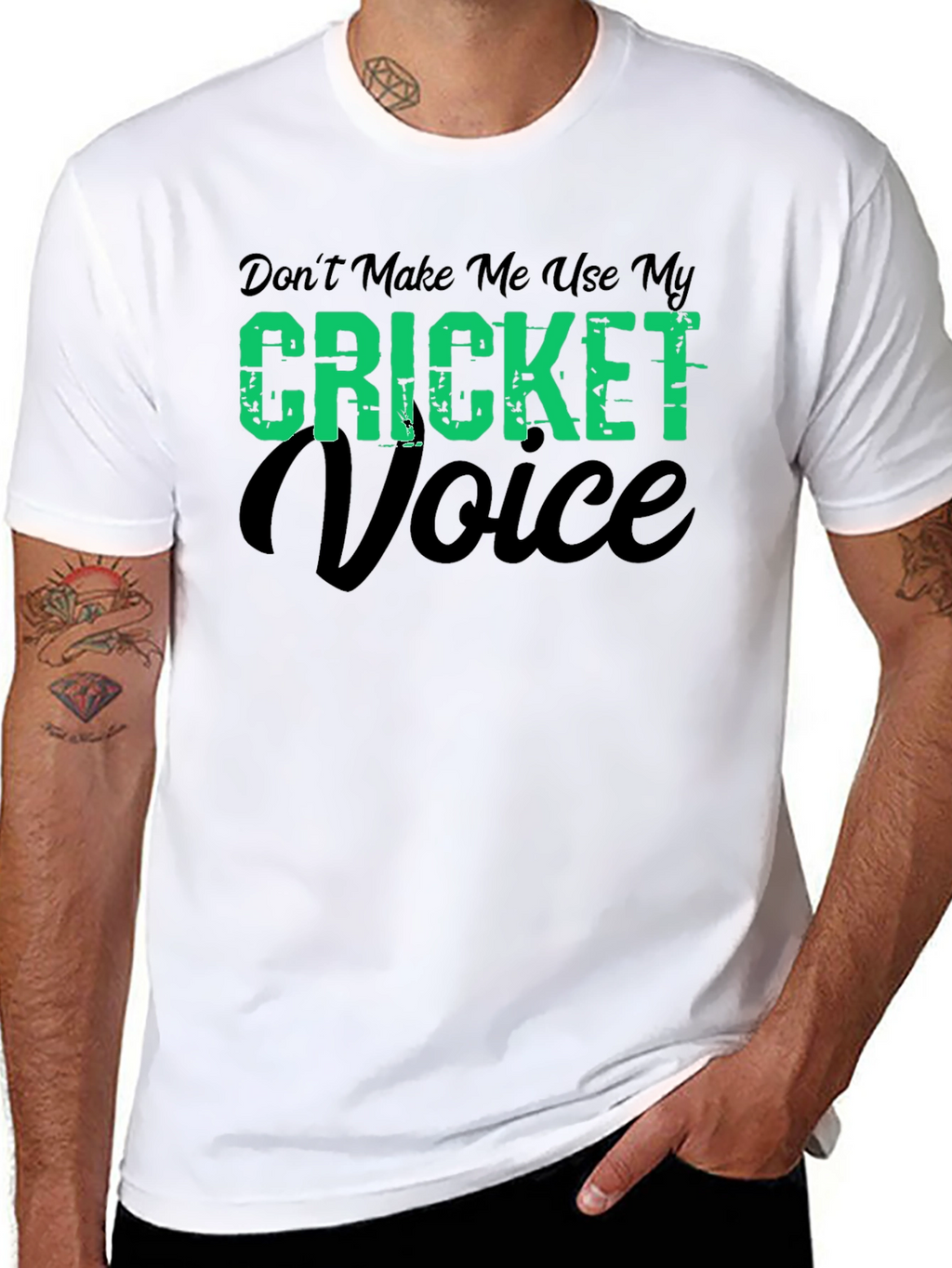 Cricket Voice T-Shirt - Funny Cricket Fan Tee