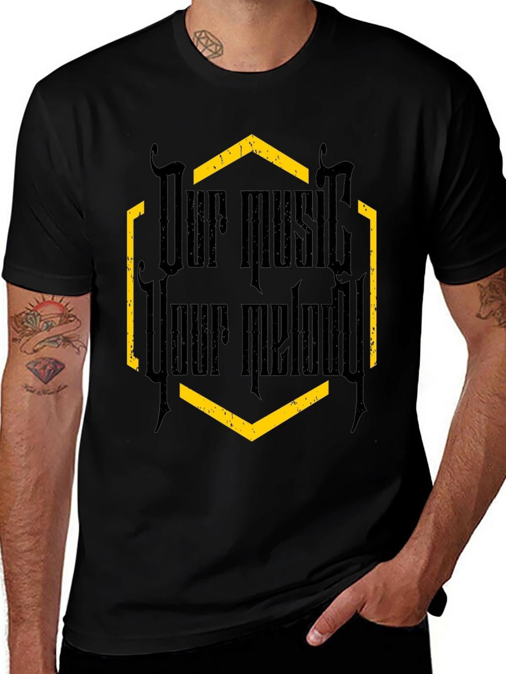 Our Music Your Melody Graphic Tee - Black