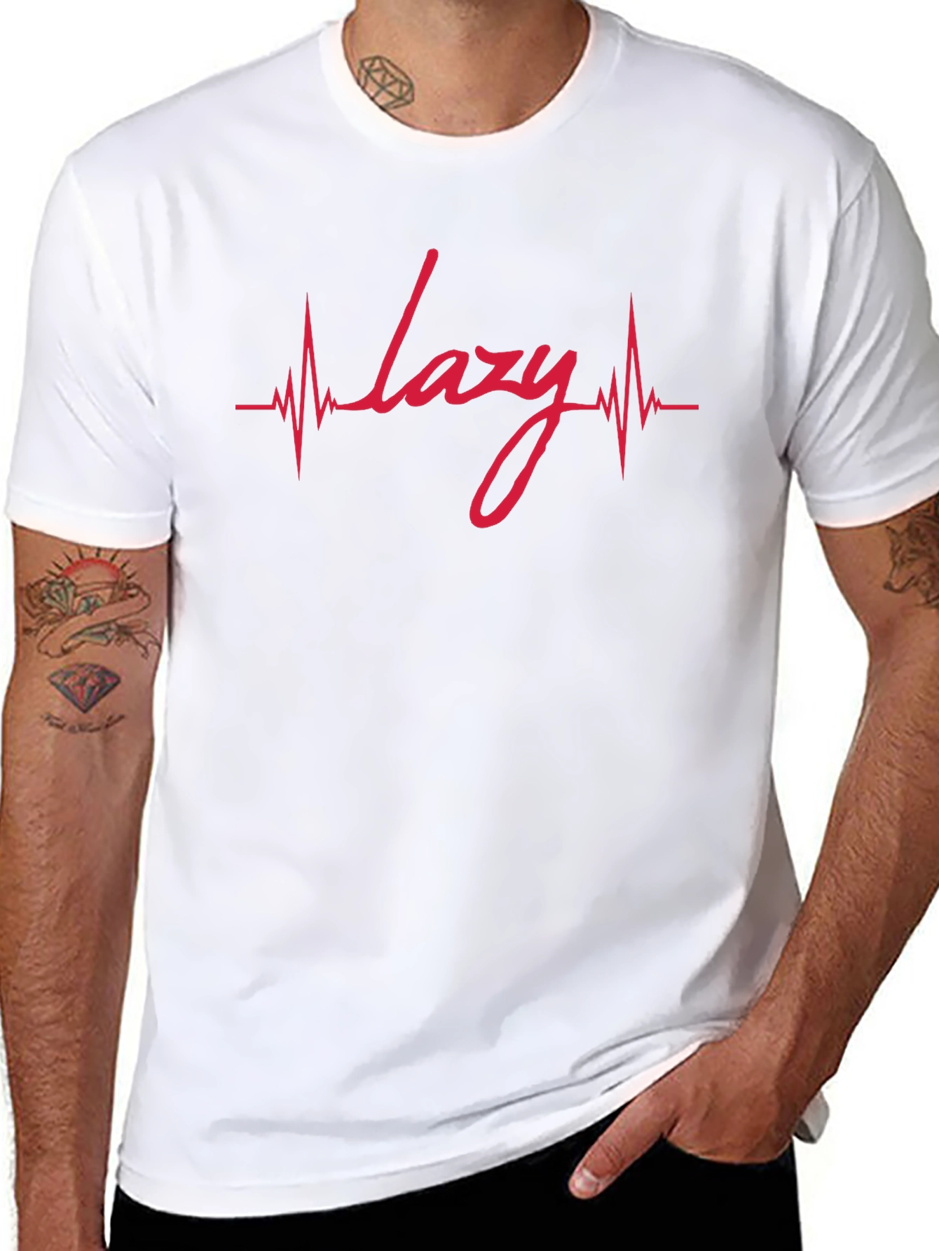 Lazy Heartbeat T-Shirt - Funny Graphic Tee