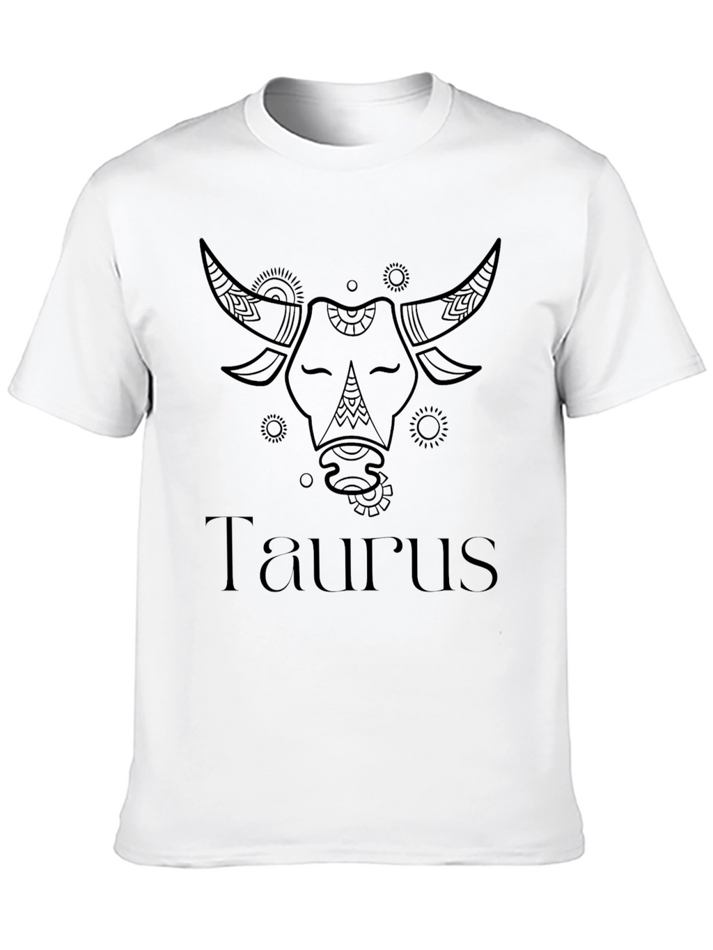 Taurus Zodiac Black Graphic Tee