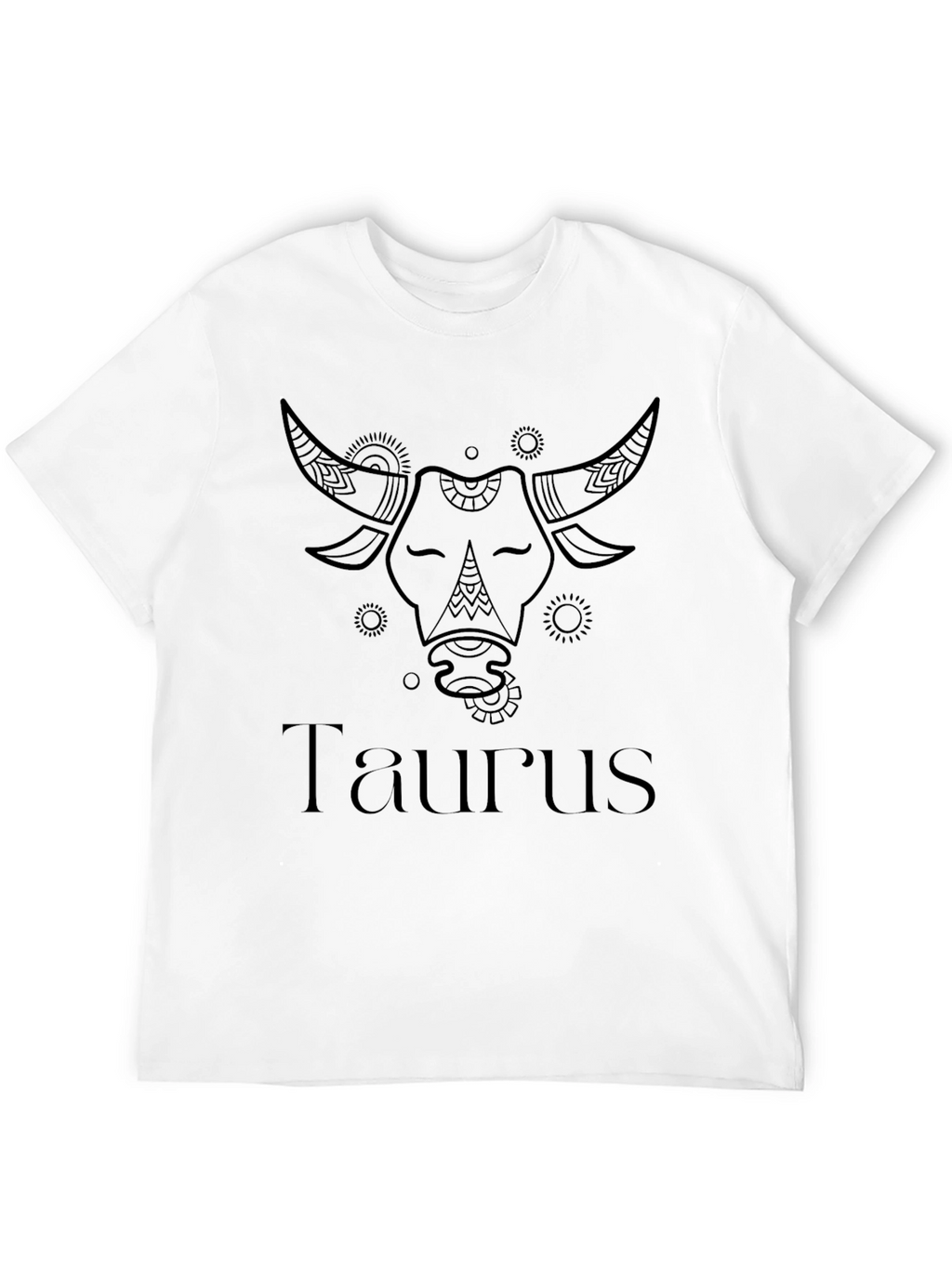 Taurus Zodiac Black Graphic Tee