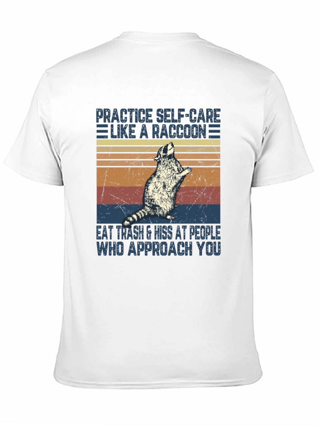 Raccoon Self-Care Graphic T-Shirt