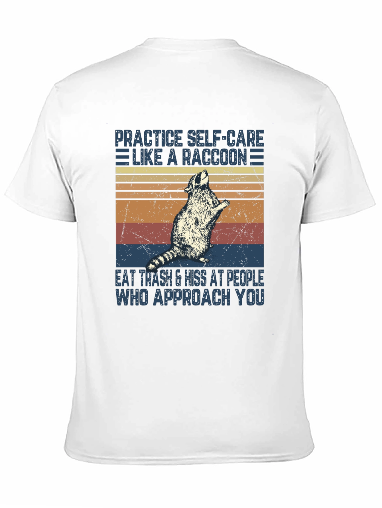 Raccoon Self-Care Graphic T-Shirt