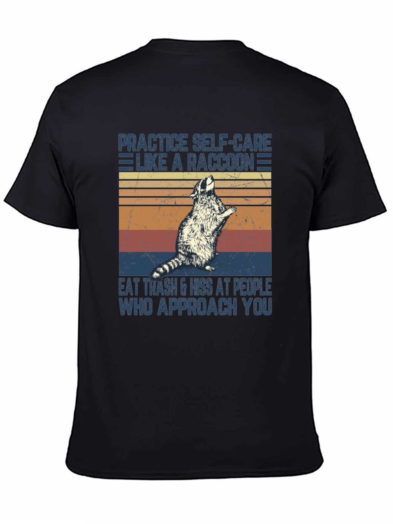 Raccoon Self-Care Graphic T-Shirt