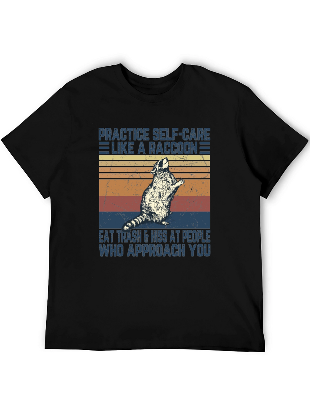 Raccoon Self-Care Graphic T-Shirt
