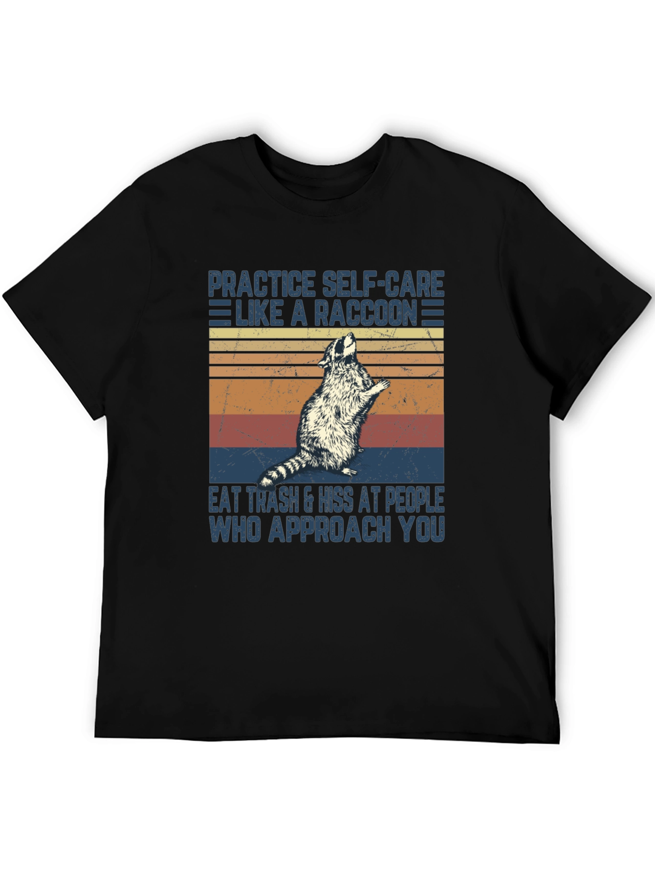Raccoon Self-Care Graphic T-Shirt