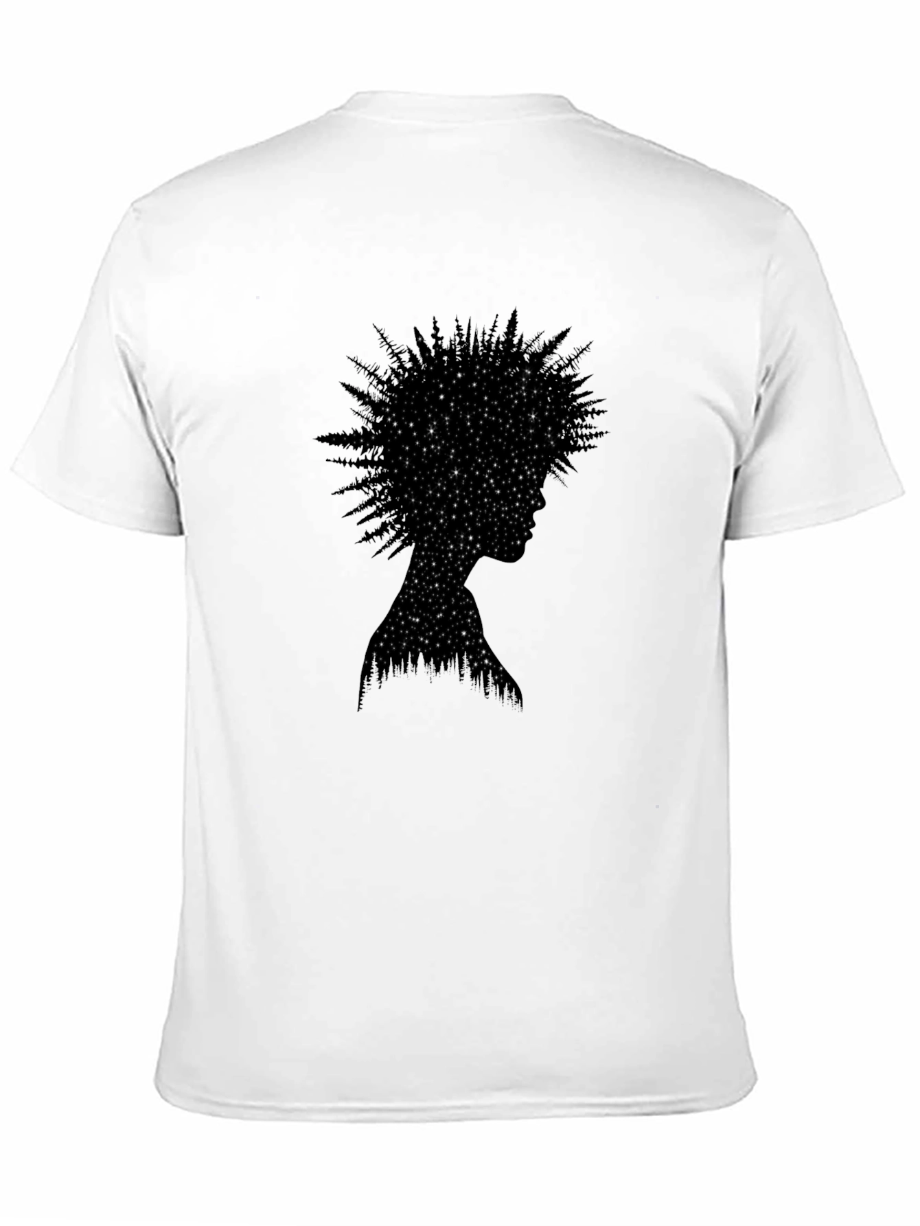 Starry Night Forest Silhouette Tee