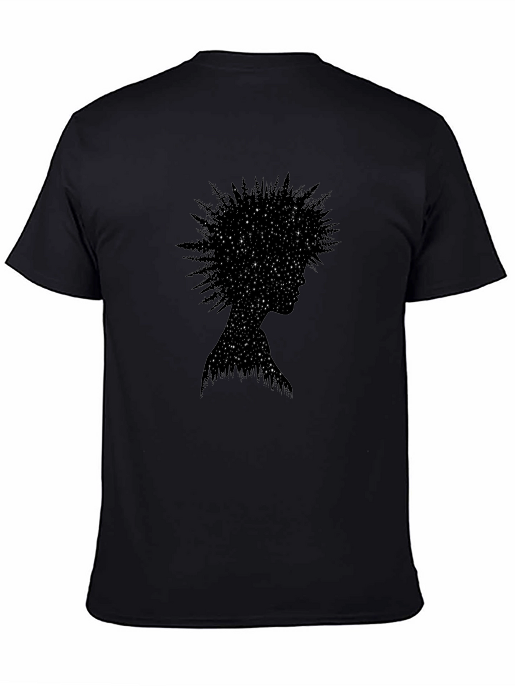 Starry Night Forest Silhouette Tee
