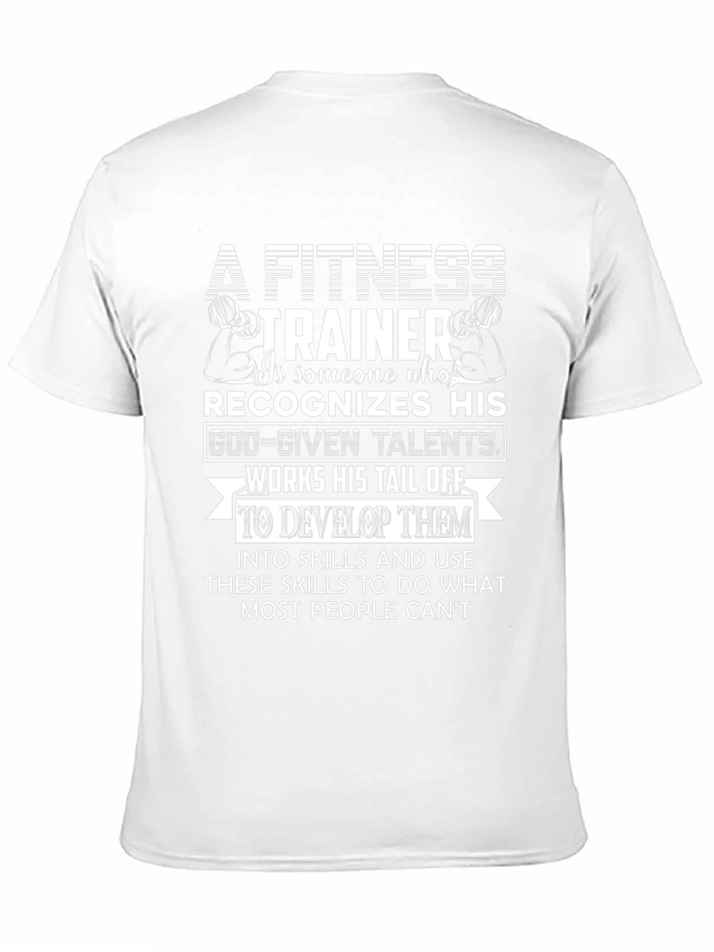 Fitness Trainer Motivational Graphic Tee