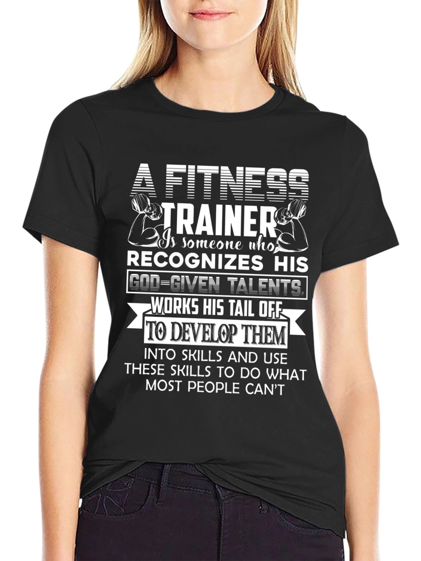 Fitness Trainer Motivational Graphic Tee