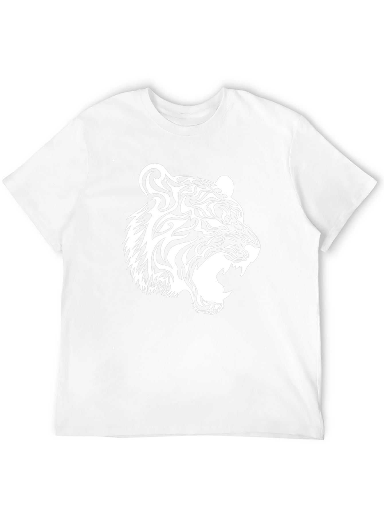 Cool Tiger Graphic Tee - Black Cotton T-Shirt