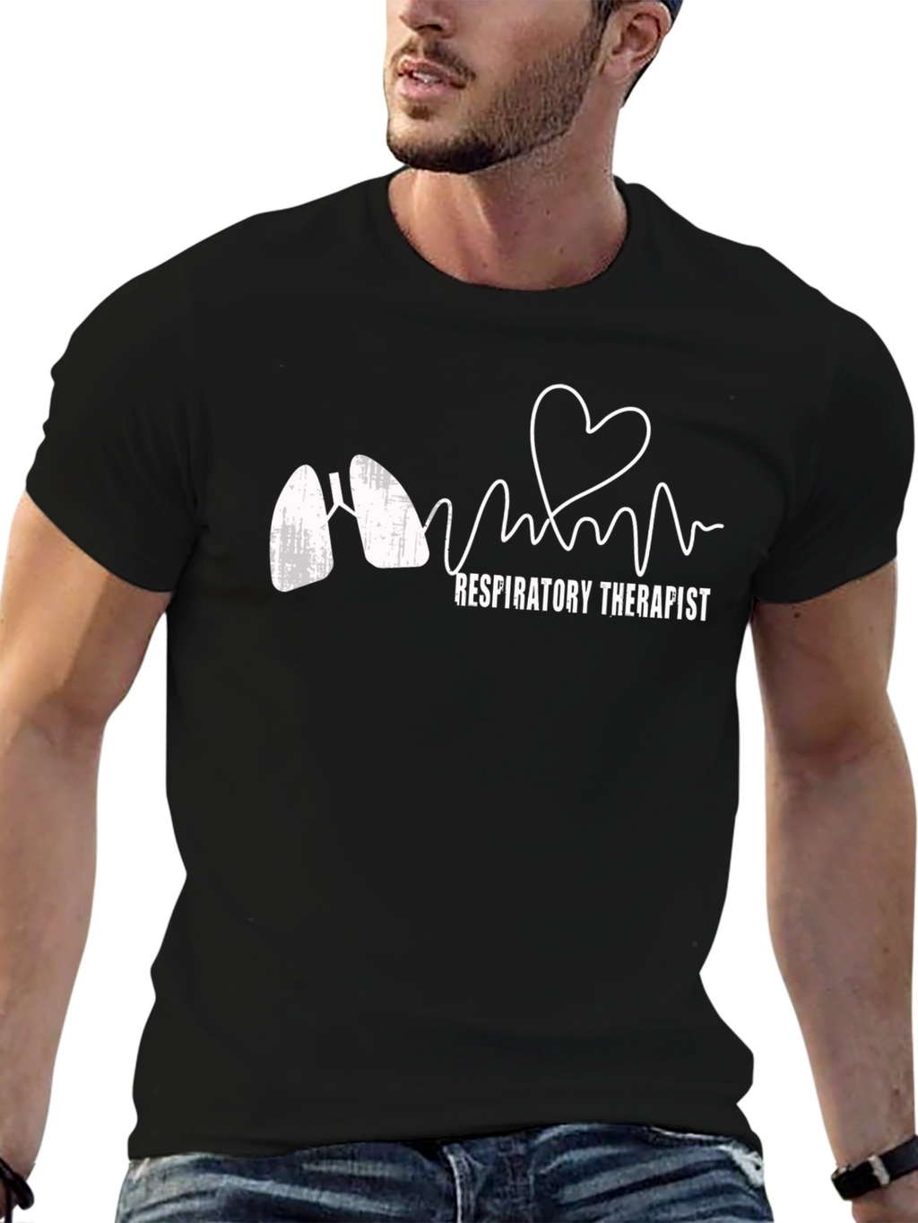 Respiratory Therapist Heartbeat T-Shirt