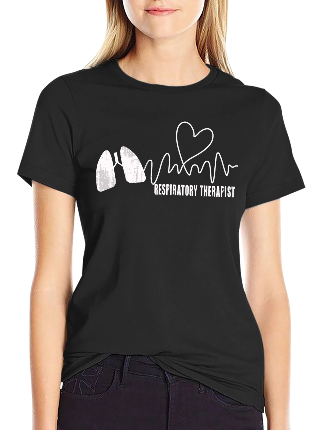 Respiratory Therapist Heartbeat T-Shirt
