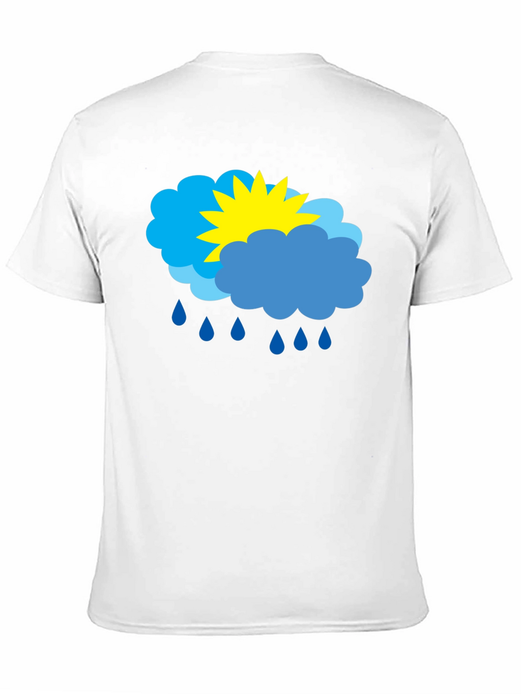 Weather Graphic T-Shirt - Sunny & Rainy Day Design