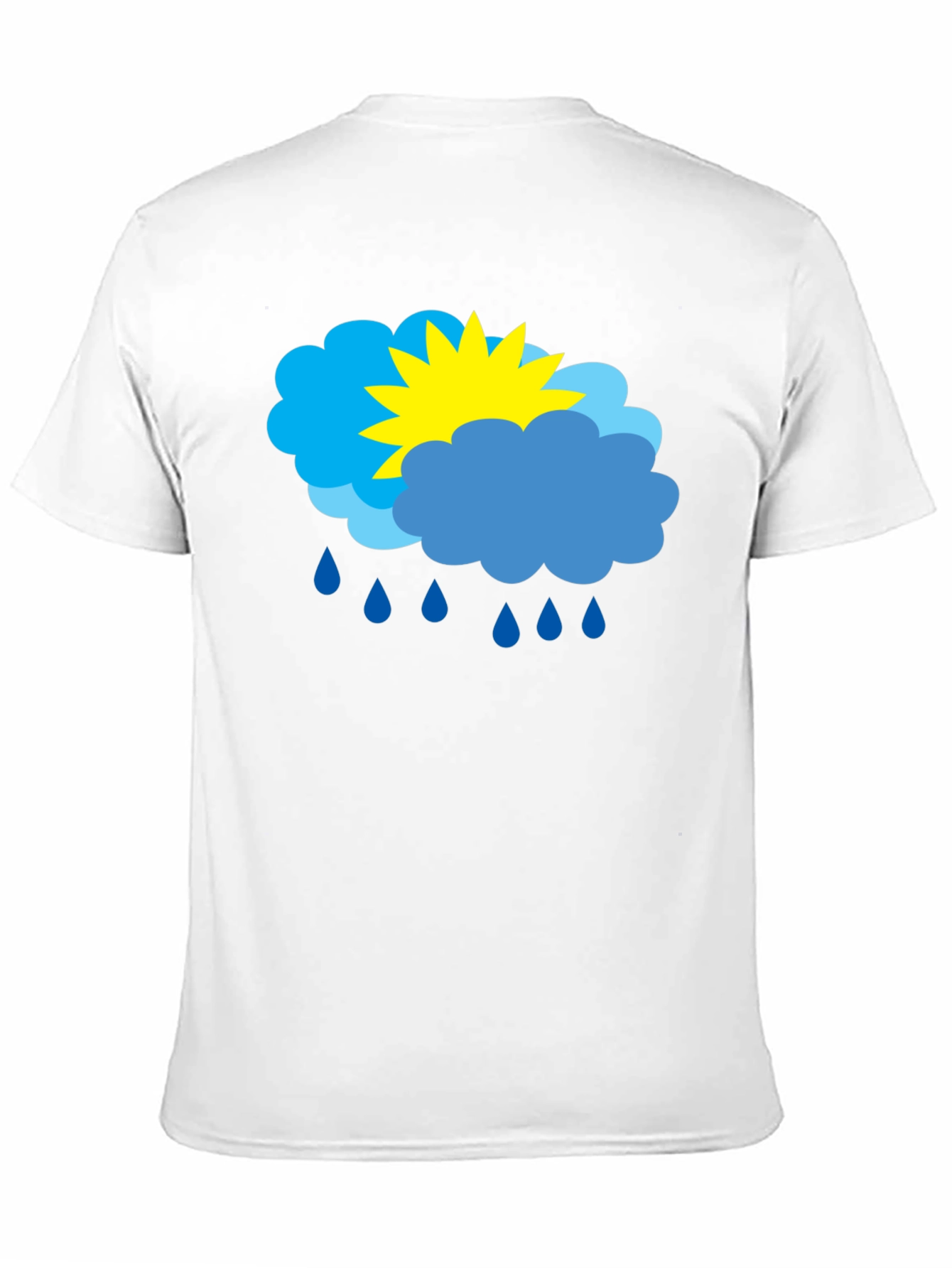 Weather Graphic T-Shirt - Sunny & Rainy Day Design