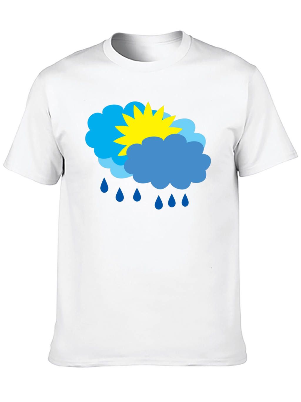 Weather Graphic T-Shirt - Sunny & Rainy Day Design