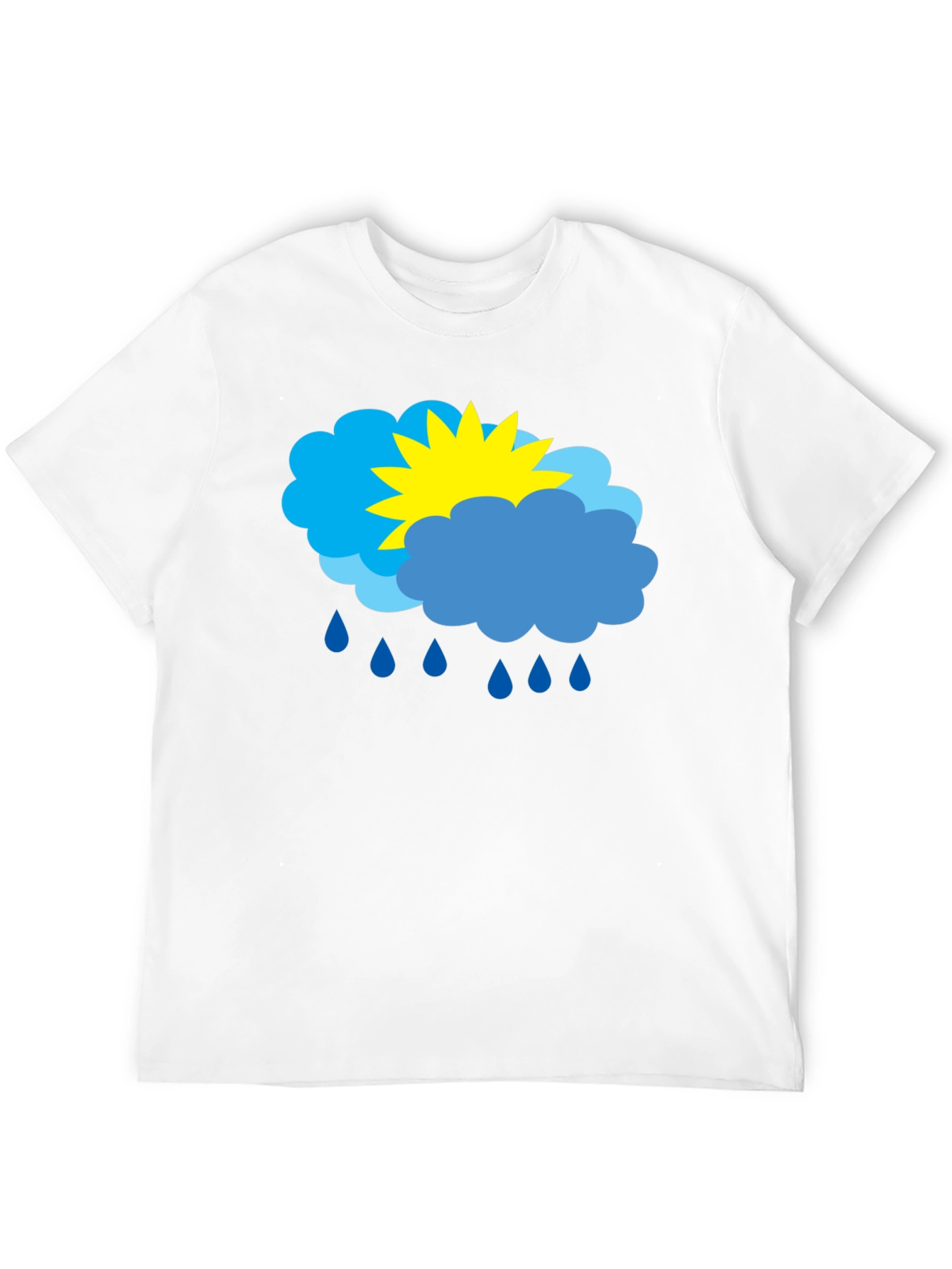 Weather Graphic T-Shirt - Sunny & Rainy Day Design