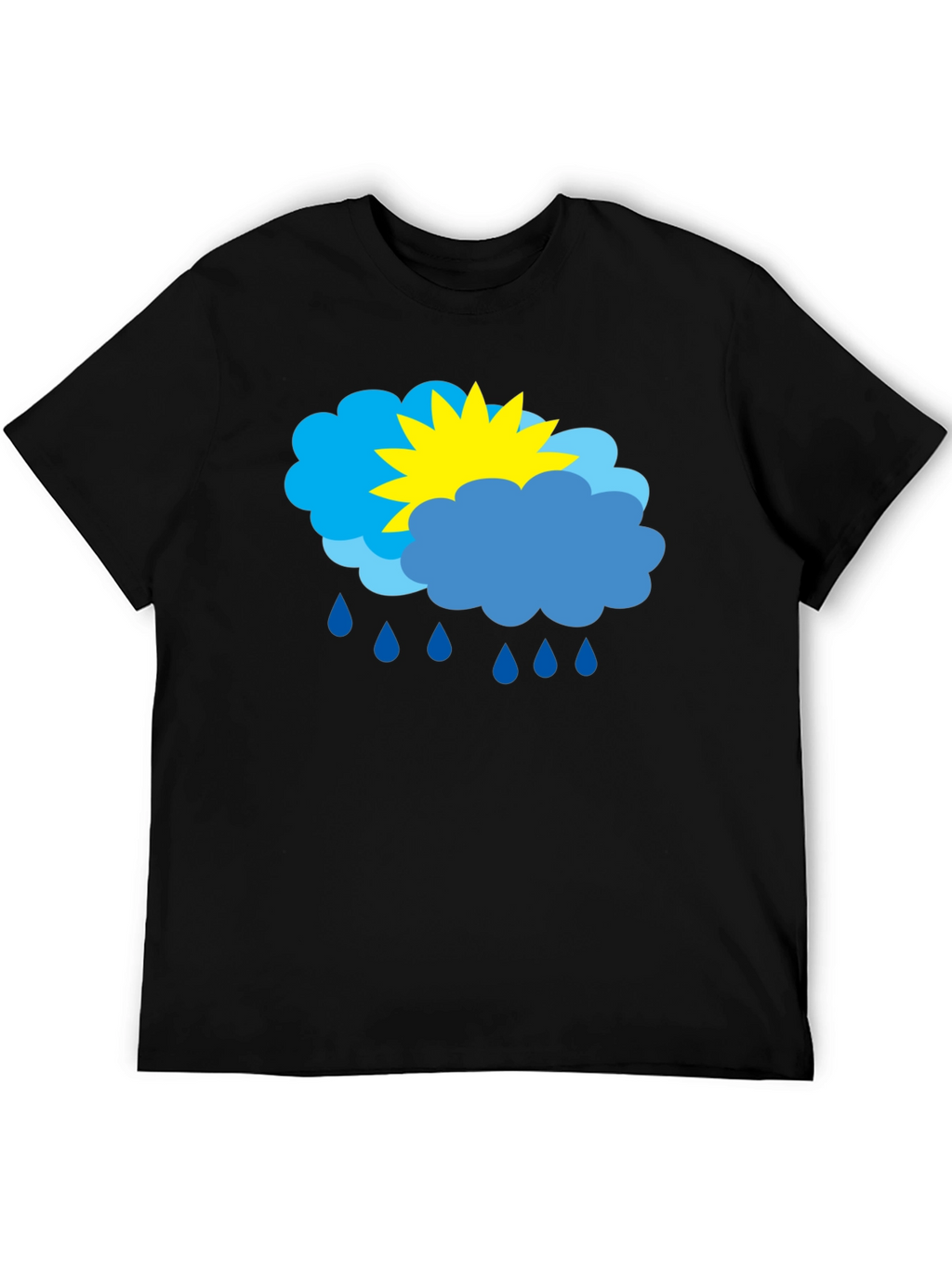 Weather Graphic T-Shirt - Sunny & Rainy Day Design